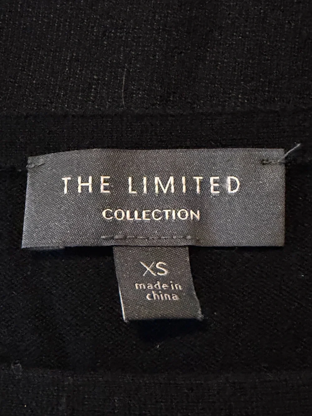 The Limited Women’s Black White Trim -SZ XS- 3/4 Bell Sleeve Knit Sweater